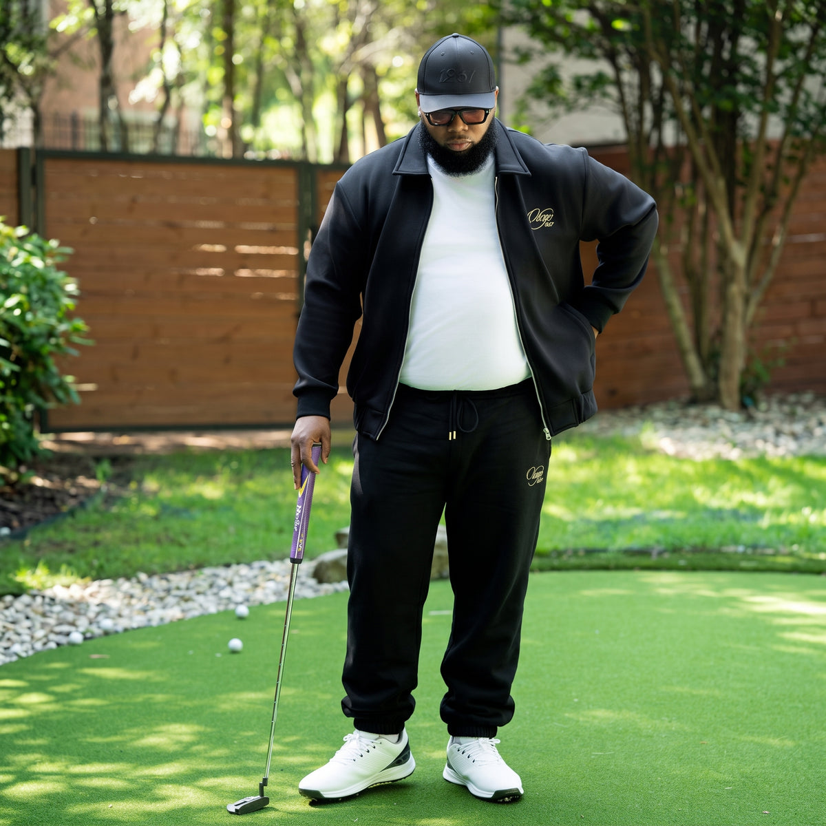J BLACK BUNKER SWEATPANTS