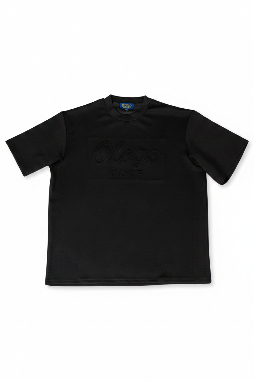Ologo Golf Big & Tall Knit T-Shirt | Luxury Performance Embossed Tee