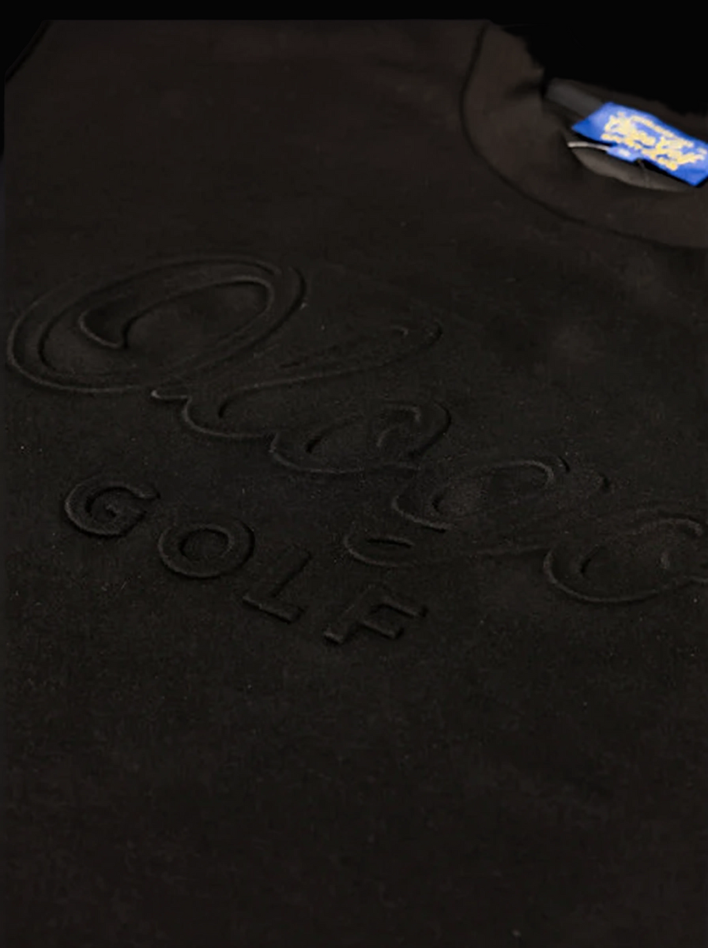 Ologo Golf Big & Tall Knit T-Shirt | Luxury Performance Embossed Tee