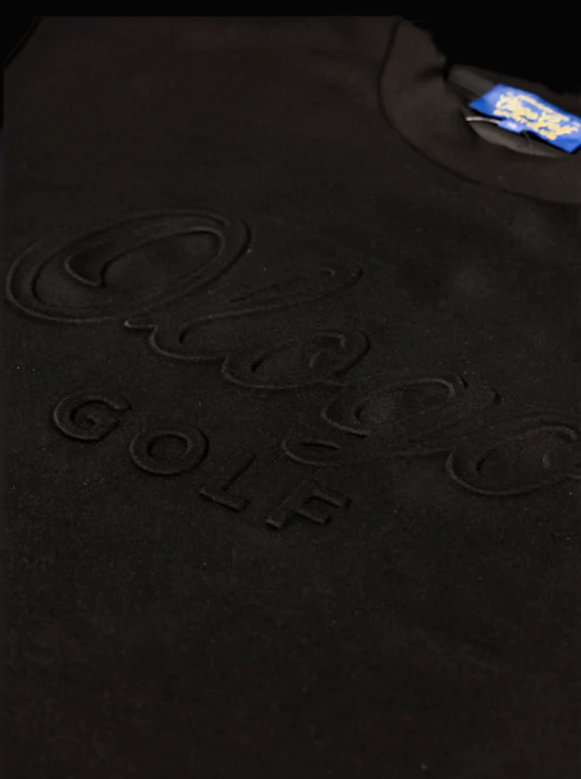 Ologo Golf Big & Tall Knit T-Shirt | Luxury Performance Embossed Tee
