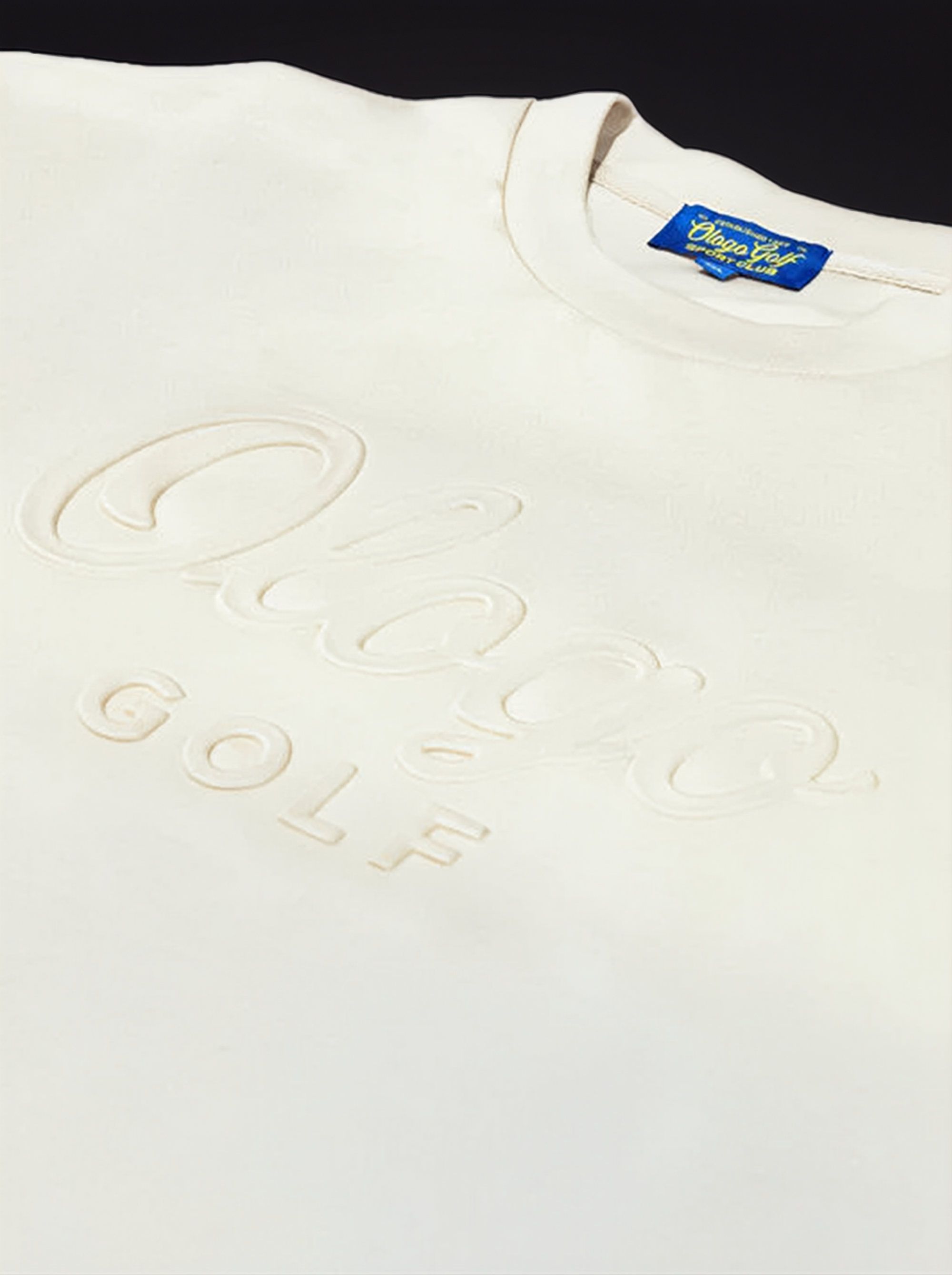 Ologo Golf Big & Tall Knit T-Shirt | Luxury Performance Embossed Tee