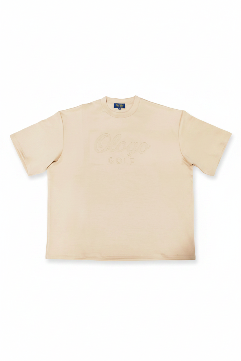 Ologo Golf Big & Tall Knit T-Shirt | Luxury Performance Embossed Tee