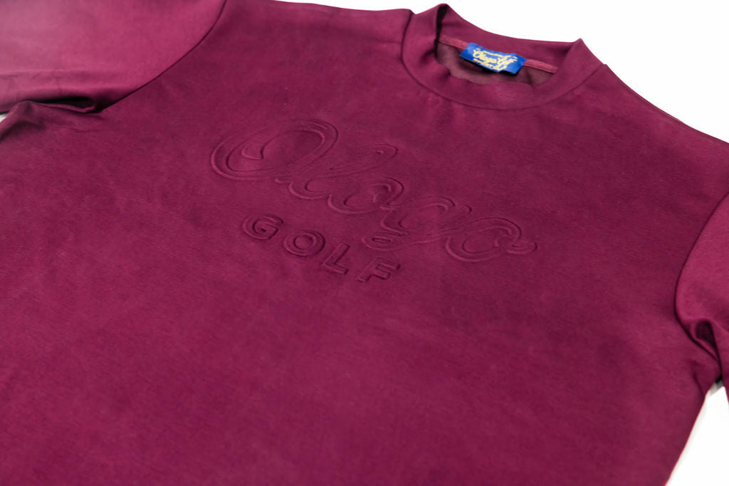 Ologo Golf Big & Tall Knit T-Shirt | Luxury Performance Embossed Tee
