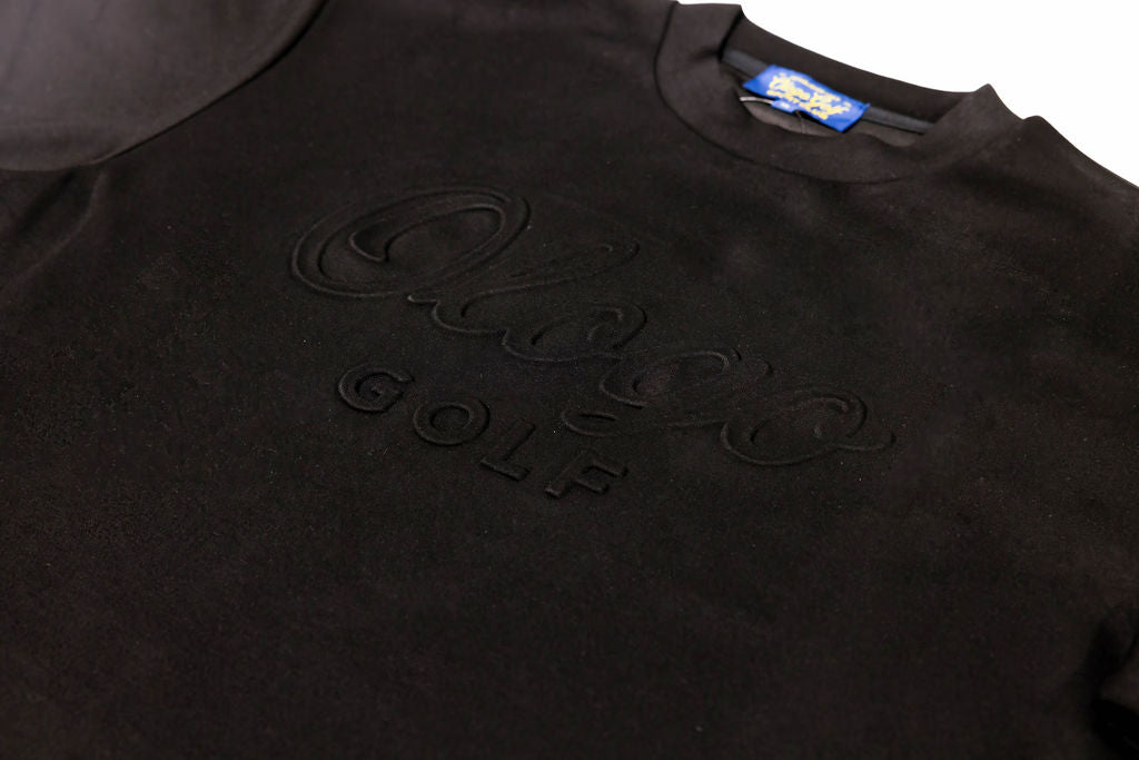 Ologo Golf Big & Tall Knit T-Shirt | Luxury Performance Embossed Tee