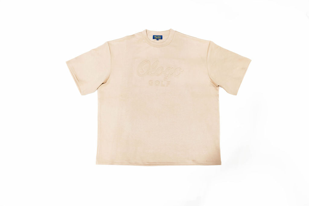 Ologo Golf Big & Tall Knit T-Shirt | Luxury Performance Embossed Tee