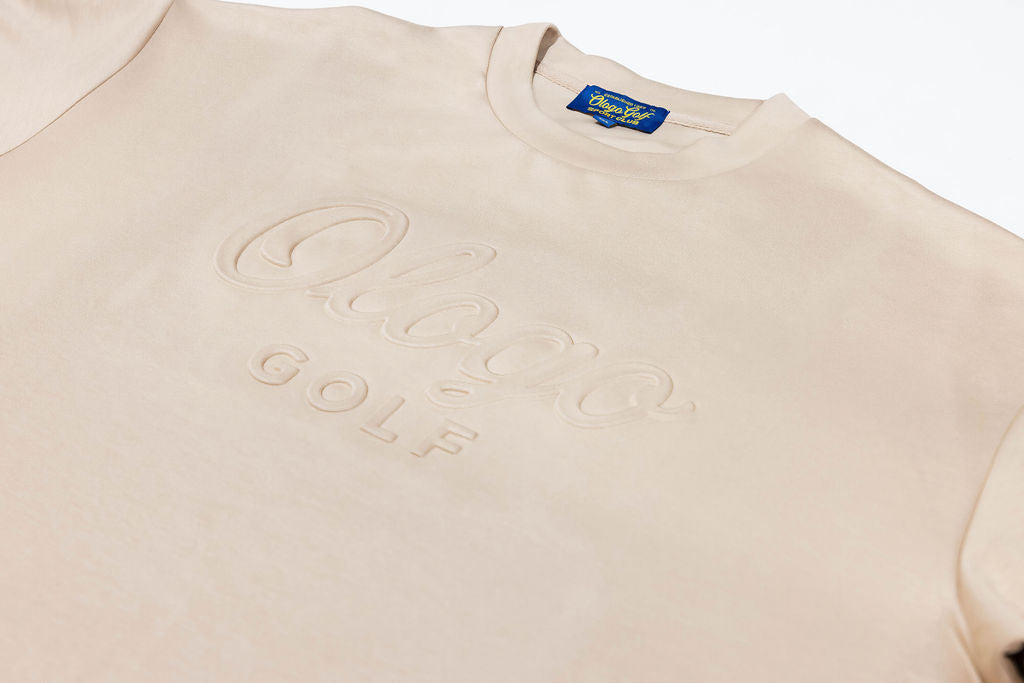 Ologo Golf Big & Tall Knit T-Shirt | Luxury Performance Embossed Tee