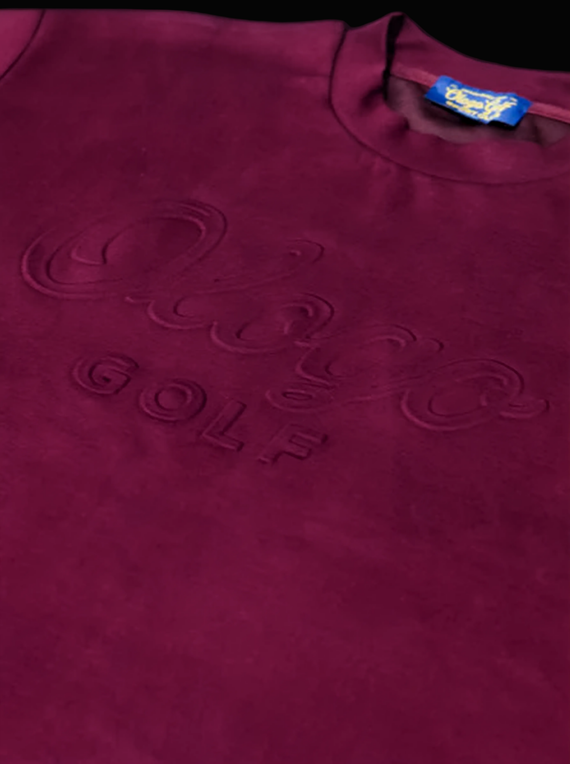 Ologo Golf Big & Tall Knit T-Shirt | Luxury Performance Embossed Tee